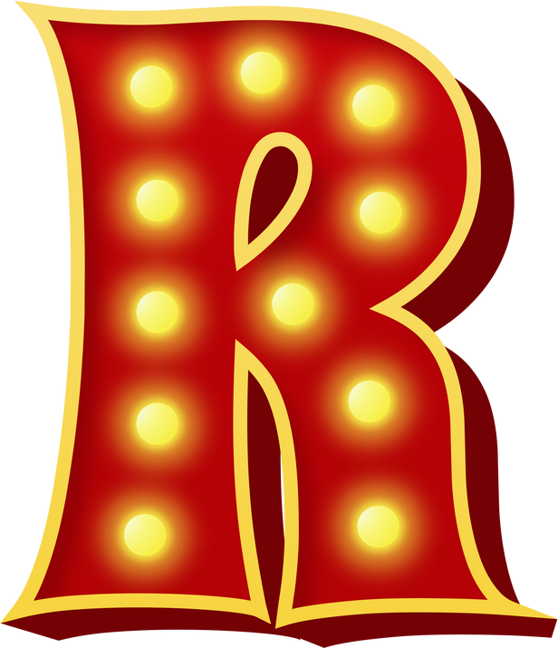 Light Bulb Alphabet Letter R